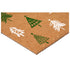 17" X 29" Brown Green And White Christmas Trees Outdoor Coir Door Mat