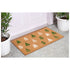 17" X 29" Brown Green And White Christmas Trees Outdoor Coir Door Mat