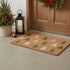 17" X 29" Brown Green And White Christmas Trees Outdoor Coir Door Mat