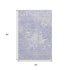 9' X 12' Lavender And Ivory Abstract Washable Area Rug With UV Protection