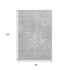 9' X 12' Silver And Gray Abstract Washable Area Rug With UV Protection