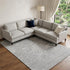 9' X 12' Silver And Gray Abstract Washable Area Rug With UV Protection