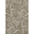 9' X 12' Chocolate And Ivory Paisley Washable Area Rug With UV Protection