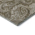 9' X 12' Chocolate And Ivory Paisley Washable Area Rug With UV Protection