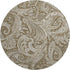 9' X 12' Chocolate And Ivory Paisley Washable Area Rug With UV Protection