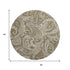 9' X 12' Chocolate And Ivory Paisley Washable Area Rug With UV Protection