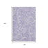 9' X 12' Lavender And Ivory Paisley Washable Area Rug With UV Protection