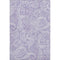 9' X 12' Lavender And Ivory Paisley Washable Area Rug With UV Protection