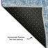 9' X 12' Blue And Ivory Abstract Washable Area Rug With UV Protection