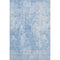 9' X 12' Blue And Ivory Abstract Washable Area Rug With UV Protection