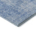 9' X 12' Blue And Ivory Abstract Washable Area Rug With UV Protection