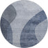 9' X 12' Blue And Ivory Geometric Washable Area Rug With UV Protection