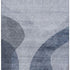 9' X 12' Blue And Ivory Geometric Washable Area Rug With UV Protection