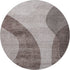 9' X 12' Coffee And Taupe Geometric Washable Area Rug With UV Protection