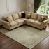 9' X 12' Beige And Brown Oriental Washable Area Rug With UV Protection