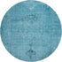 9' X 12' Blue And Gray Oriental Washable Area Rug With UV Protection