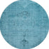 9' X 12' Blue And Gray Oriental Washable Area Rug With UV Protection
