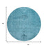 9' X 12' Blue And Gray Oriental Washable Area Rug With UV Protection