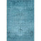 9' X 12' Blue And Gray Oriental Washable Area Rug With UV Protection
