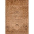 8' X 10' Copper And Brown Oriental Washable Area Rug With UV Protection