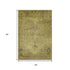 9' X 12' Gold And Wheat Oriental Washable Area Rug With UV Protection