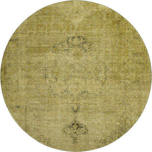 9' X 12' Gold And Wheat Oriental Washable Area Rug With UV Protection