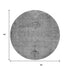 9' X 12' Gray And Ivory Oriental Washable Area Rug With UV Protection