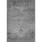 9' X 12' Gray And Ivory Oriental Washable Area Rug With UV Protection