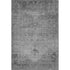 9' X 12' Gray And Ivory Oriental Washable Area Rug With UV Protection