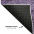 9' X 12' Purple And Ivory Oriental Washable Area Rug With UV Protection