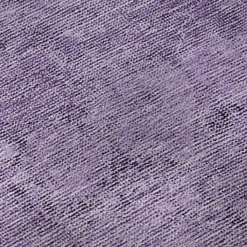 9' X 12' Purple And Ivory Oriental Washable Area Rug With UV Protection