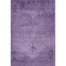 9' X 12' Purple And Ivory Oriental Washable Area Rug With UV Protection