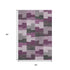 9' X 12' Merlot Gray And Ivory Geometric Washable Area Rug With UV Protection
