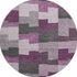 9' X 12' Merlot Gray And Ivory Geometric Washable Area Rug With UV Protection