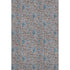 9' X 12' Coffee And Blue Floral Washable Area Rug With UV Protection