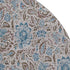 9' X 12' Coffee And Blue Floral Washable Area Rug With UV Protection