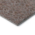 8' X 10' Copper And Gray Floral Washable Area Rug With UV Protection