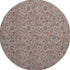 8' X 10' Copper And Gray Floral Washable Area Rug With UV Protection