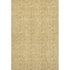 9' X 12' Gold And Wheat Floral Washable Area Rug With UV Protection