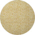 9' X 12' Gold And Wheat Floral Washable Area Rug With UV Protection