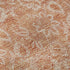 9' X 12' Salmon And Ivory Floral Washable Area Rug With UV Protection