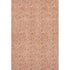 9' X 12' Salmon And Ivory Floral Washable Area Rug With UV Protection