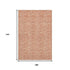 9' X 12' Salmon And Ivory Floral Washable Area Rug With UV Protection