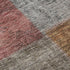 9' X 12' Copper Blue And Purple Patchwork Washable Area Rug With UV Protection