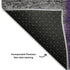 8' X 10' Eggplant Gray And Purple Patchwork Washable Area Rug With UV Protection