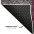 9' X 12' Merlot Gray And Burgundy Patchwork Washable Area Rug With UV Protection