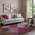 9' X 12' Merlot Gray And Burgundy Patchwork Washable Area Rug With UV Protection
