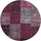 9' X 12' Merlot Gray And Burgundy Patchwork Washable Area Rug With UV Protection