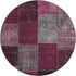 9' X 12' Merlot Gray And Burgundy Patchwork Washable Area Rug With UV Protection