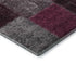 9' X 12' Merlot Gray And Burgundy Patchwork Washable Area Rug With UV Protection